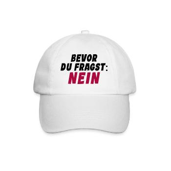 Klarer Durchblick - Baseballkappe - Weiß/Weiß - Vorne