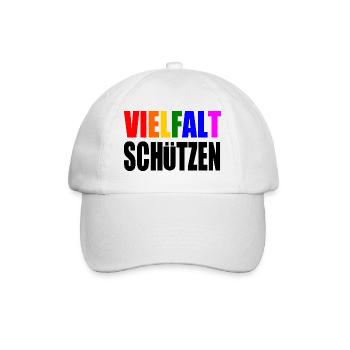 vielfalt schützen - Baseballkappe - Weiß/Weiß - Vorne