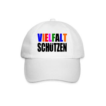 vielfalt schützen - Baseballkappe - Weiß/Weiß - Vorne
