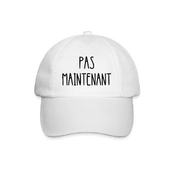 pas maintenant - Casquette classique - blanc/blanc - Devant
