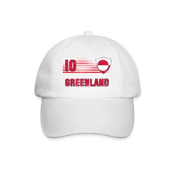 Équipe du Groenland de football - Casquette classique - blanc/blanc - Devant