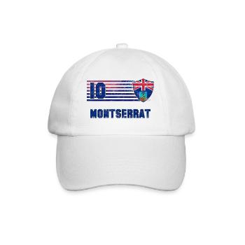 Montserrat Football Team - Baseball Cap - white/white - Front