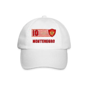Équipe du Monténégro de football - Casquette classique - blanc/blanc - Devant
