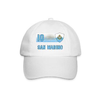Équipe de Saint-Marin de football - Casquette classique - blanc/blanc - Devant