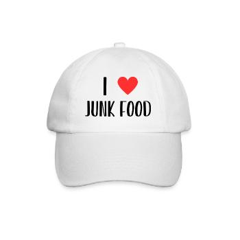 i love junk food - Casquette classique - blanc/blanc - Devant