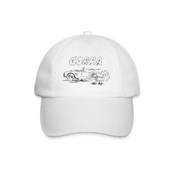 AC Cobra Comic Legende Geschenk - Baseballkappe - Weiß/Weiß - Vorne