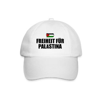 freiheit für palästina - Baseballkappe - Weiß/Weiß - Vorne