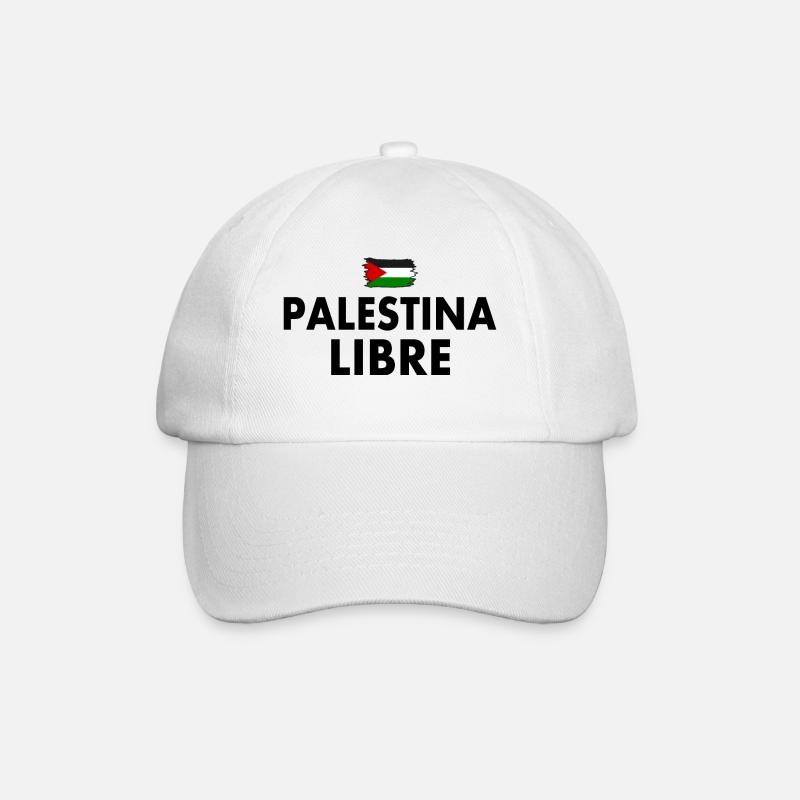 palestina libre - Casquette classique - blanc/blanc
