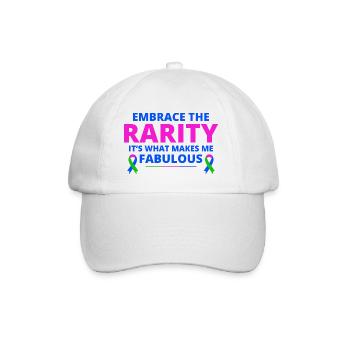 Sensibilisation aux maladies rares : une rareté fabuleuse - Casquette classique - blanc/blanc - Devant
