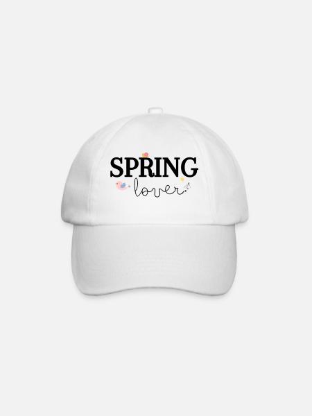 Amoureux du printemps - Casquette classique - blanc/blanc