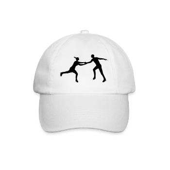 Eiskunstlauf Paar im Einklang - Baseballkappe - Weiß/Weiß - Vorne