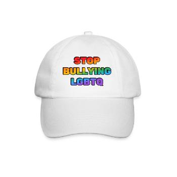Arrêtez d’intimider les LGBTQ - Casquette classique - blanc/blanc - Devant