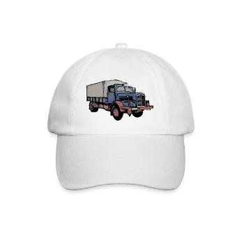 Camion H6 en couleur - Casquette classique - blanc/blanc - Devant