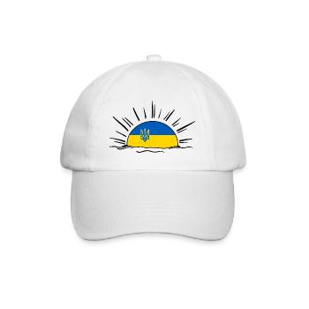 UKRAINE support ukraini Selenskyj ukrainisch - Baseballkappe - Weiß/Weiß - Vorne
