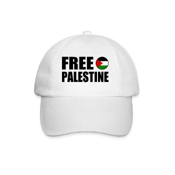 Free palestine - Baseball Cap - white/white - Front