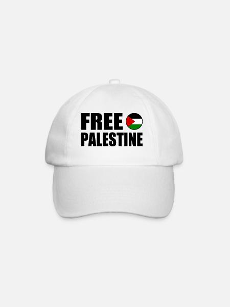 Free palestine - Lippalakki - valkoinen/valkoinen