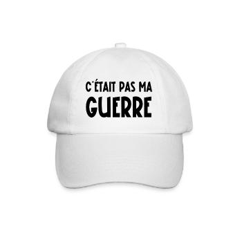 c'était pas ma guerre - Casquette classique - blanc/blanc - Devant