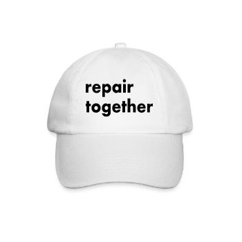 Repair together - Baseball Cap - white/white - Front