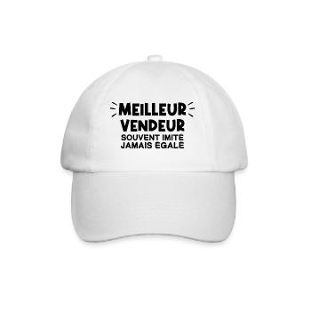 Vendeur | Je suis le meilleur Vendeur - Casquette classique - blanc/blanc - Devant