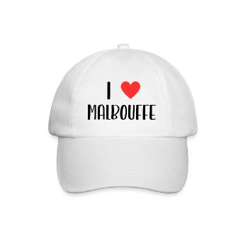 i love malbouffe - Casquette classique - blanc/blanc - Devant
