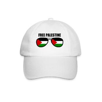 Free palestine - Baseballkappe - Weiß/Weiß - Vorne