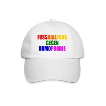 fans gegen homophobie - Baseballkappe - Weiß/Weiß - Vorne