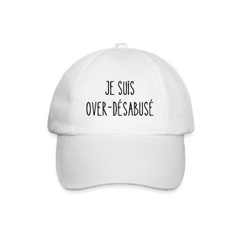 je suis over-désabusé - Casquette classique - blanc/blanc - Devant