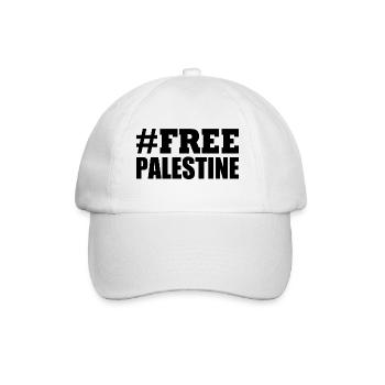 Free palestine - Casquette classique - blanc/blanc - Devant