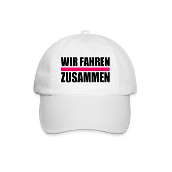Wir fahren zusammen - Baseballkappe - Weiß/Weiß - Vorne