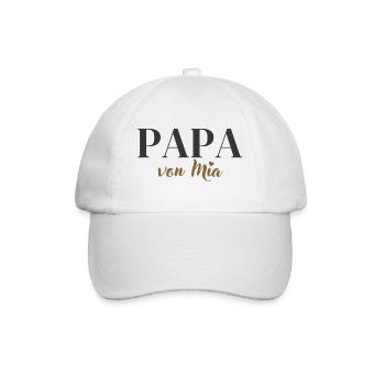 PAPA VON MIA - Baseballkappe - Weiß/Weiß - Vorne
