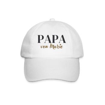 PAPA VON MARIE - Baseballkappe - Weiß/Weiß - Vorne