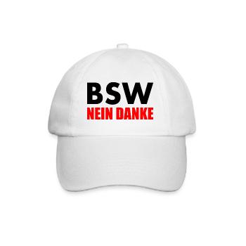Bsw no thanks - Baseball Cap - white/white - Front