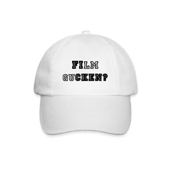 Film Gucken oder Ficken? - Baseballkappe - Weiß/Weiß - Vorne