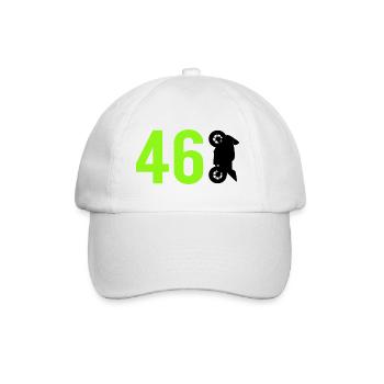 Motorcycle 46 Motorsport - Baseball Cap - white/white - Front