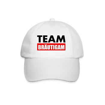 Team bräutigam - Baseballkappe - Weiß/Weiß - Vorne