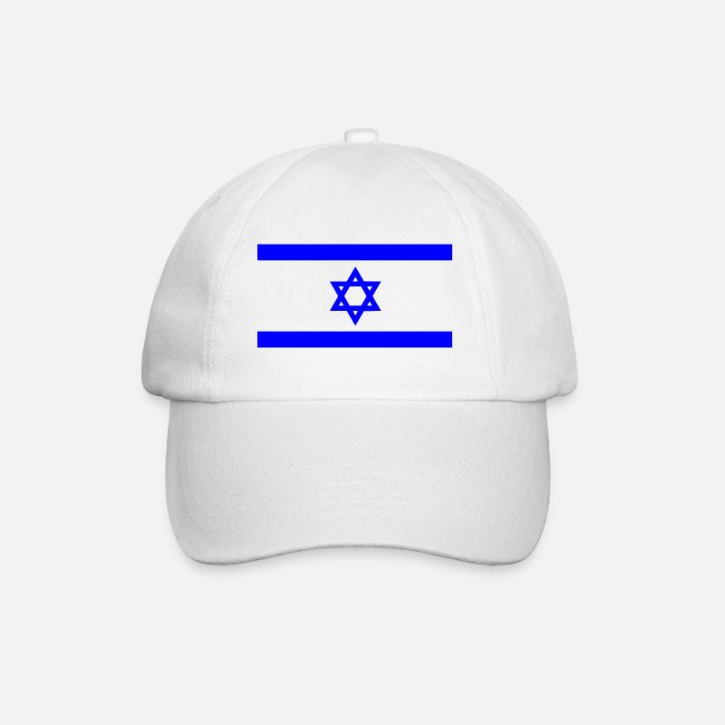Israel - Baseballkappe - Weiß/Weiß