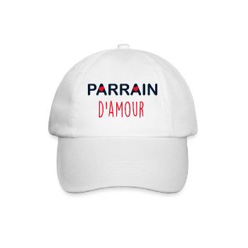 Parrain D'Amour De Mon Coeur - Casquette classique - blanc/blanc - Devant