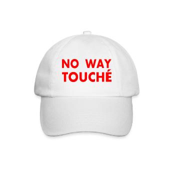 No way touché - Baseball Cap - white/white - Front