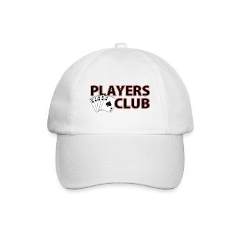 Players Poker Club - Baseball Cap - white/white - Front