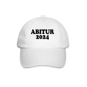 Abitur 2024 - Baseballkappe - Weiß/Weiß - Vorne
