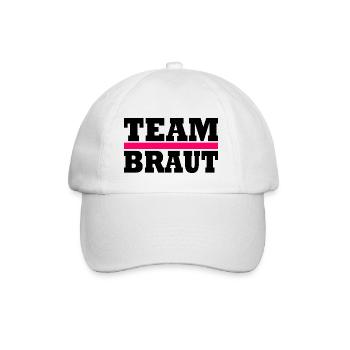 Team braut - Baseballkappe - Weiß/Weiß - Vorne