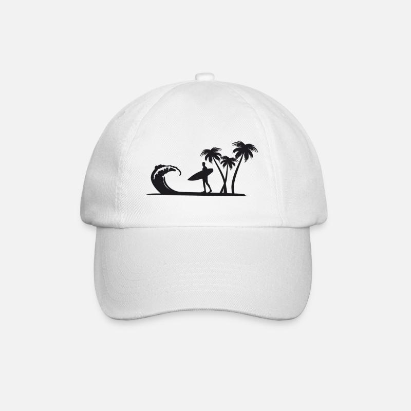 Surfers/surfing - Baseball Cap - white/white