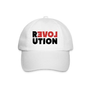 RÉVOLUTION Amour - Casquette classique - blanc/blanc - Devant