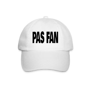 pas fan - Casquette classique - blanc/blanc - Devant
