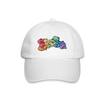 poisson arc-en-ciel océanique banc coloré de poissons - Casquette classique - blanc/blanc - Devant