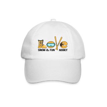ski pistensau alpin shihase ski-love - Casquette classique - blanc/blanc - Devant