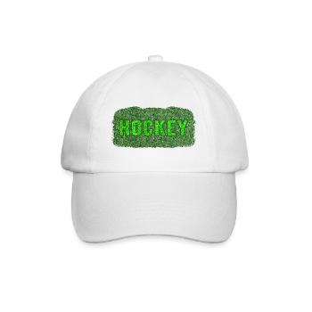 Feldhockey Hockeyspieler "Kunstrasen Hockeysport" - Baseballkappe - Weiß/Weiß - Vorne