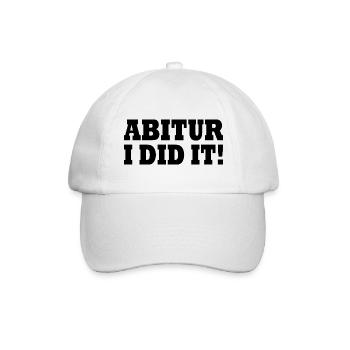 Abitur - Baseballkappe - Weiß/Weiß - Vorne