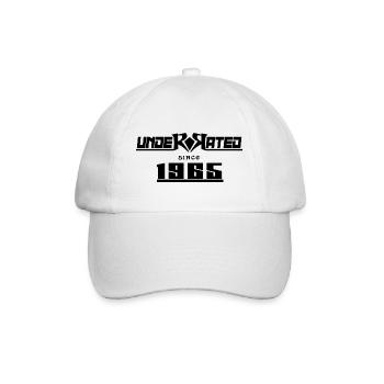 1965 geburtstag 57 jahre 57.jubiläum underrated - Baseballkappe - Weiß/Weiß - Vorne