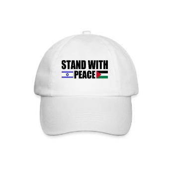 Stand with for Peace israel free palestine - Casquette classique - blanc/blanc - Devant
